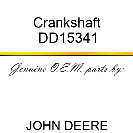 Crankshaft DD15341