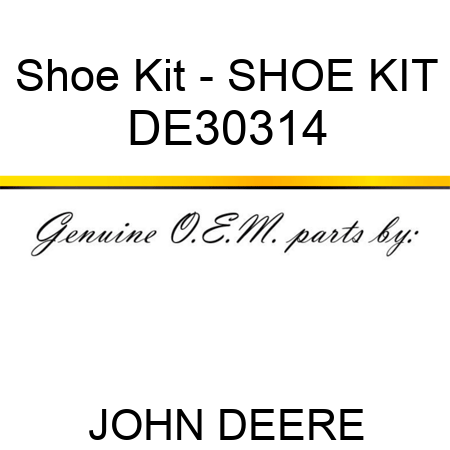 Shoe Kit - SHOE KIT DE30314