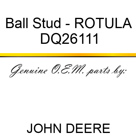 Ball Stud - ROTULA DQ26111
