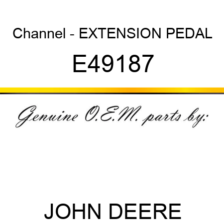 Channel - EXTENSION PEDAL E49187
