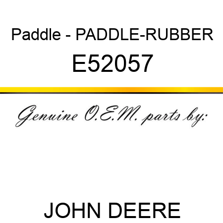 Paddle - PADDLE-RUBBER E52057