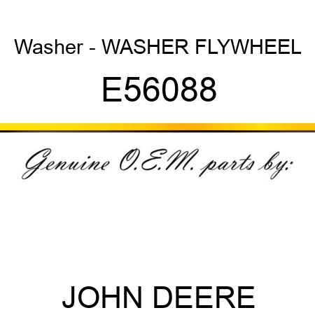 Washer - WASHER, FLYWHEEL E56088