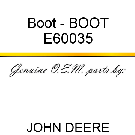 Boot - BOOT E60035