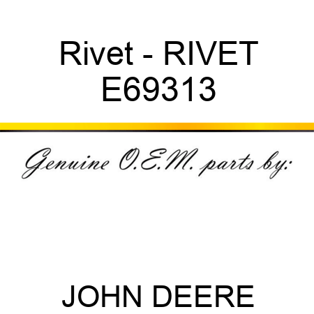 Rivet - RIVET E69313