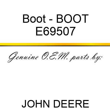 Boot - BOOT E69507