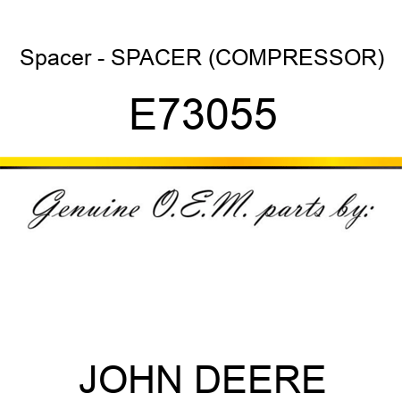 Spacer - SPACER (COMPRESSOR) E73055