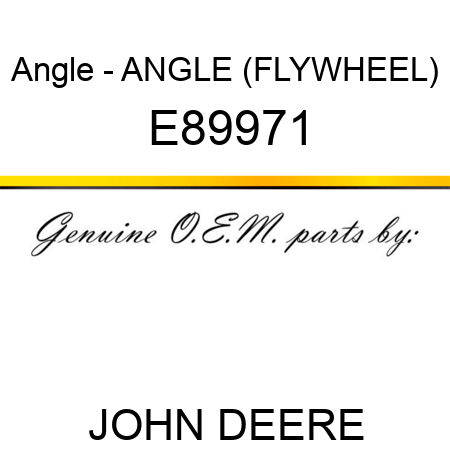 Angle - ANGLE, (FLYWHEEL) E89971