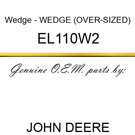 Wedge - WEDGE (OVER-SIZED) EL110W2