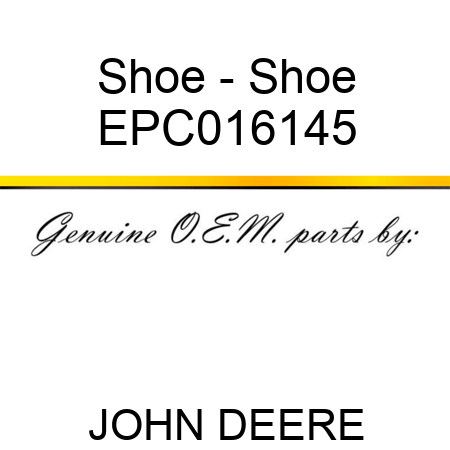 Shoe - Shoe EPC016145