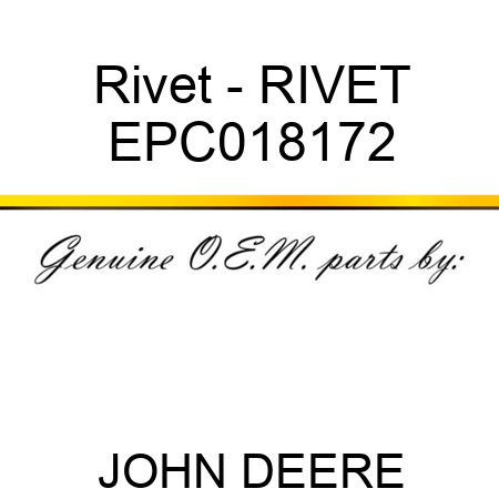 Rivet - RIVET EPC018172