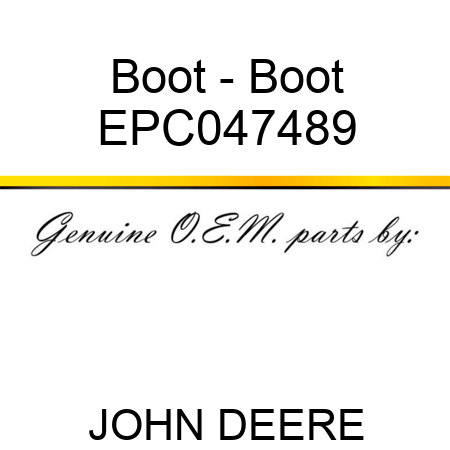 Boot - Boot EPC047489