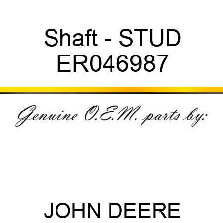 Shaft - STUD ER046987