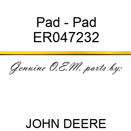 Pad - Pad ER047232