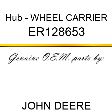 Hub - WHEEL CARRIER ER128653