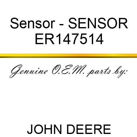 Sensor - SENSOR ER147514