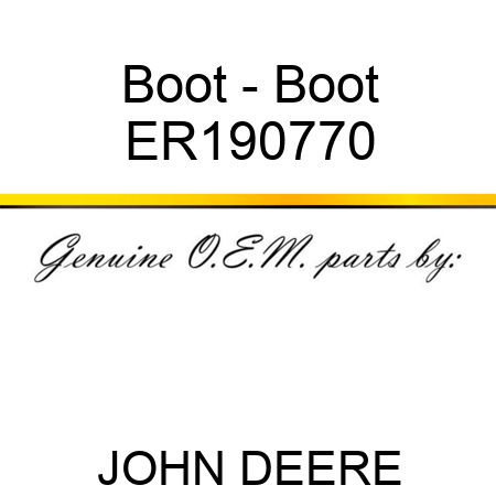 Boot - Boot ER190770