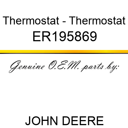 Thermostat - Thermostat ER195869