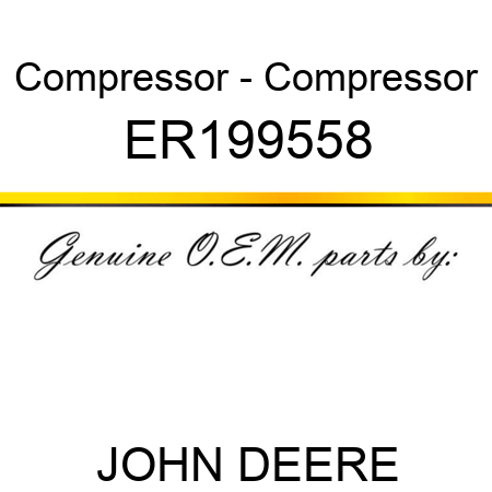 Compressor - Compressor ER199558