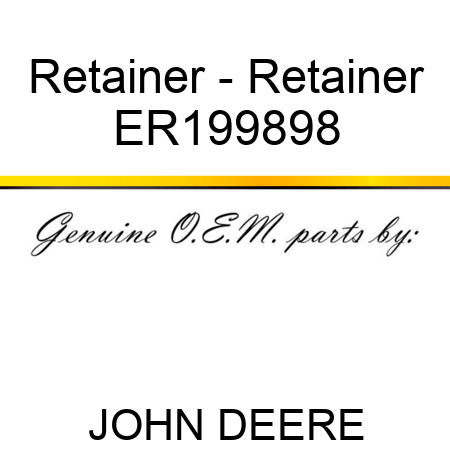 Retainer - Retainer ER199898