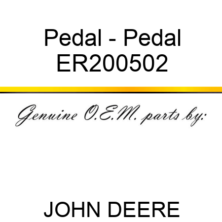 Pedal - Pedal ER200502