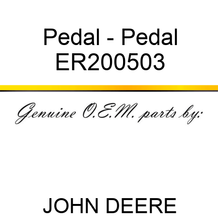 Pedal - Pedal ER200503