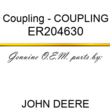 Coupling - COUPLING ER204630