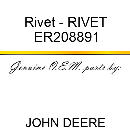 Rivet - RIVET ER208891