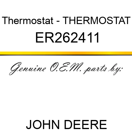 Thermostat - THERMOSTAT ER262411