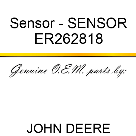 Sensor - SENSOR ER262818