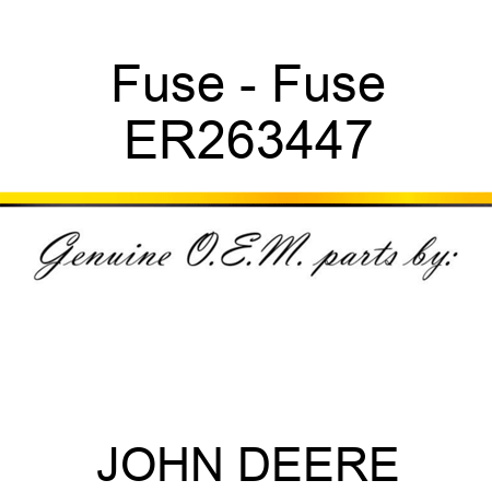 Fuse - Fuse ER263447