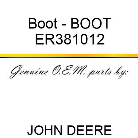 Boot - BOOT ER381012