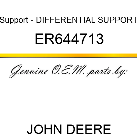 Support - DIFFERENTIAL SUPPORT ER644713