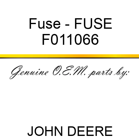 Fuse - FUSE F011066