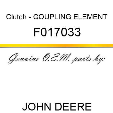 Clutch - COUPLING ELEMENT F017033