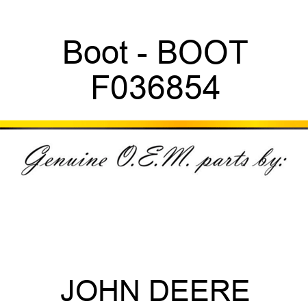 Boot - BOOT F036854