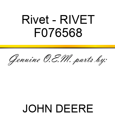 Rivet - RIVET F076568