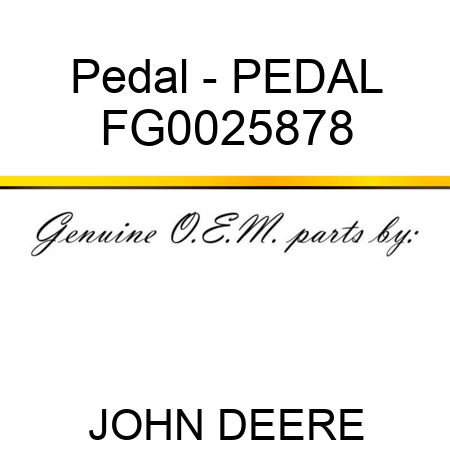 Pedal - PEDAL FG0025878
