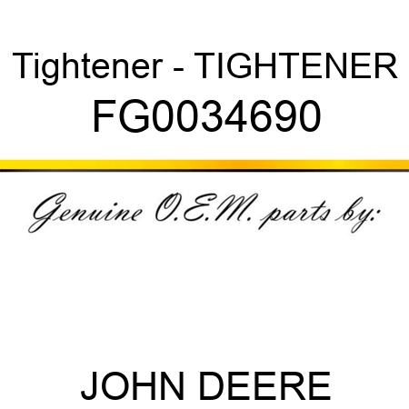 Tightener - TIGHTENER FG0034690