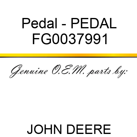 Pedal - PEDAL FG0037991