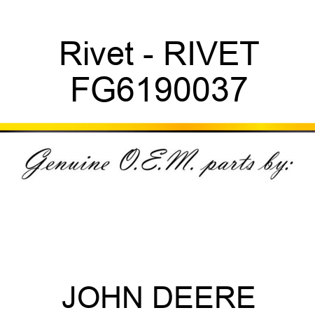 Rivet - RIVET FG6190037