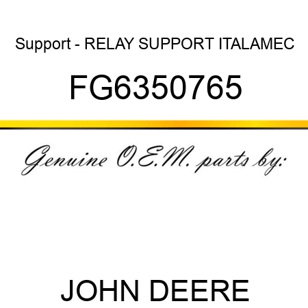 Support - RELAY SUPPORT ITALAMEC FG6350765