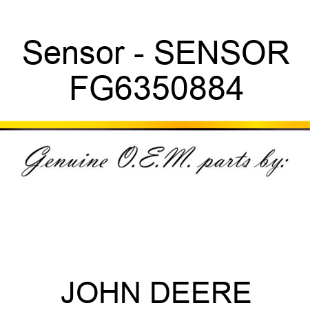 Sensor - SENSOR FG6350884