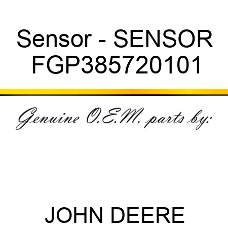Sensor - SENSOR FGP385720101