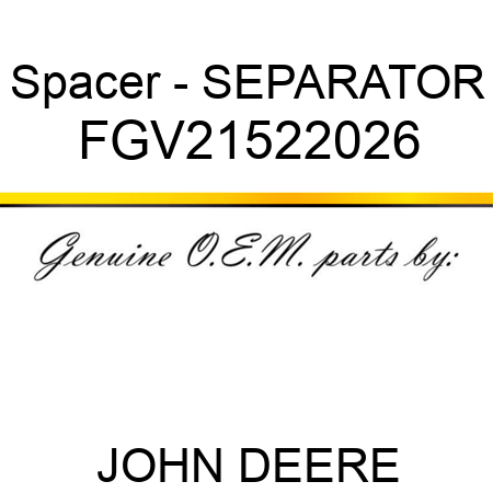 Spacer - SEPARATOR FGV21522026