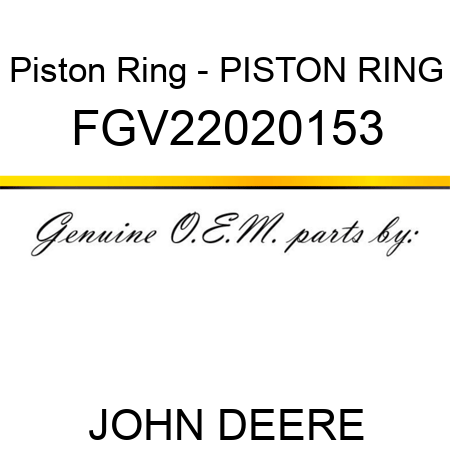 Piston Ring - PISTON RING FGV22020153