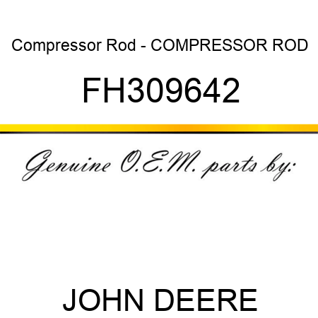 Compressor Rod - COMPRESSOR ROD, FH309642