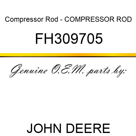 Compressor Rod - COMPRESSOR ROD, FH309705