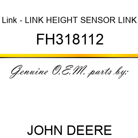 Link - LINK, HEIGHT SENSOR LINK FH318112