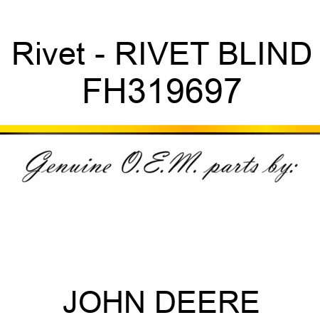 Rivet - RIVET, BLIND FH319697
