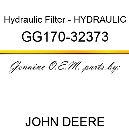 Hydraulic Filter - HYDRAULIC GG170-32373